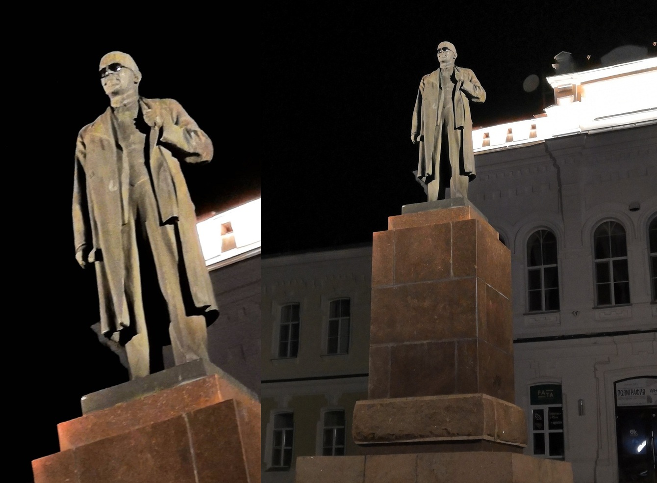 Омичей насмешил памятник Ленину, «сменивший свой стиль»