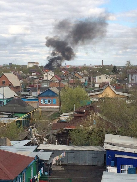 Дневной пожар на Лермонтова в Омске ликвидировали более 5 часов