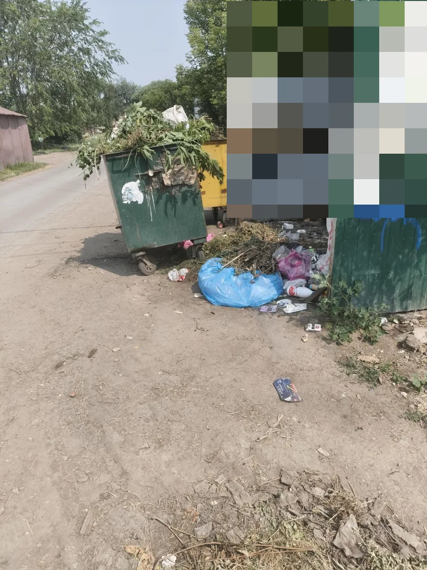 Омичи стали переполнять баки сторонними отходами Омичи стали переполнять баки сторонними отходами