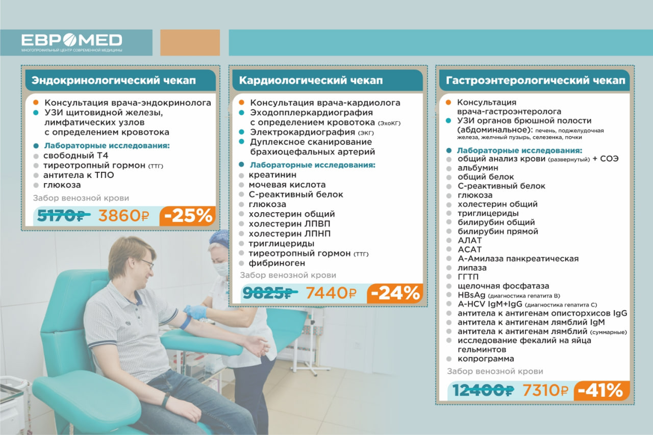 Чекапы здоровья: как сэкономить до 52 % на комплексной диагностике Чекапы здоровья: как сэкономить до 52 % на комплексной диагностике