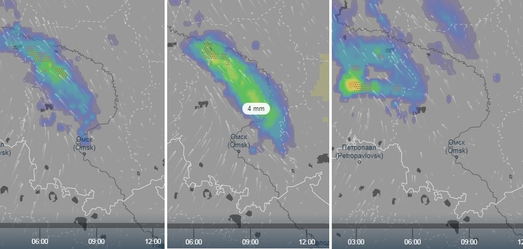 Омскую область с двух сторон зажмут мощные циклоны