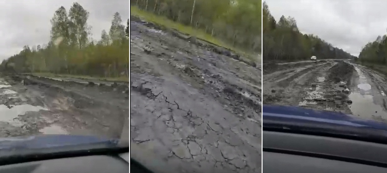 Омичи жалуются на поплывший асфальт областных трасс Омичи жалуются на поплывший асфальт областных трасс