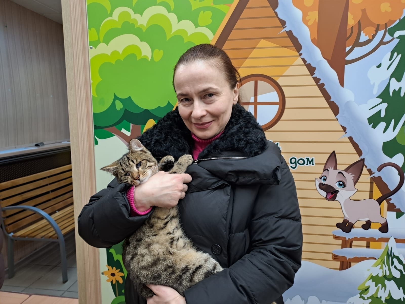 Котик Оскар завоевал сердце опекуна и обрел хозяина, несмотря на слепоту Котик Оскар завоевал сердце опекуна и обрел хозяина, несмотря на слепоту