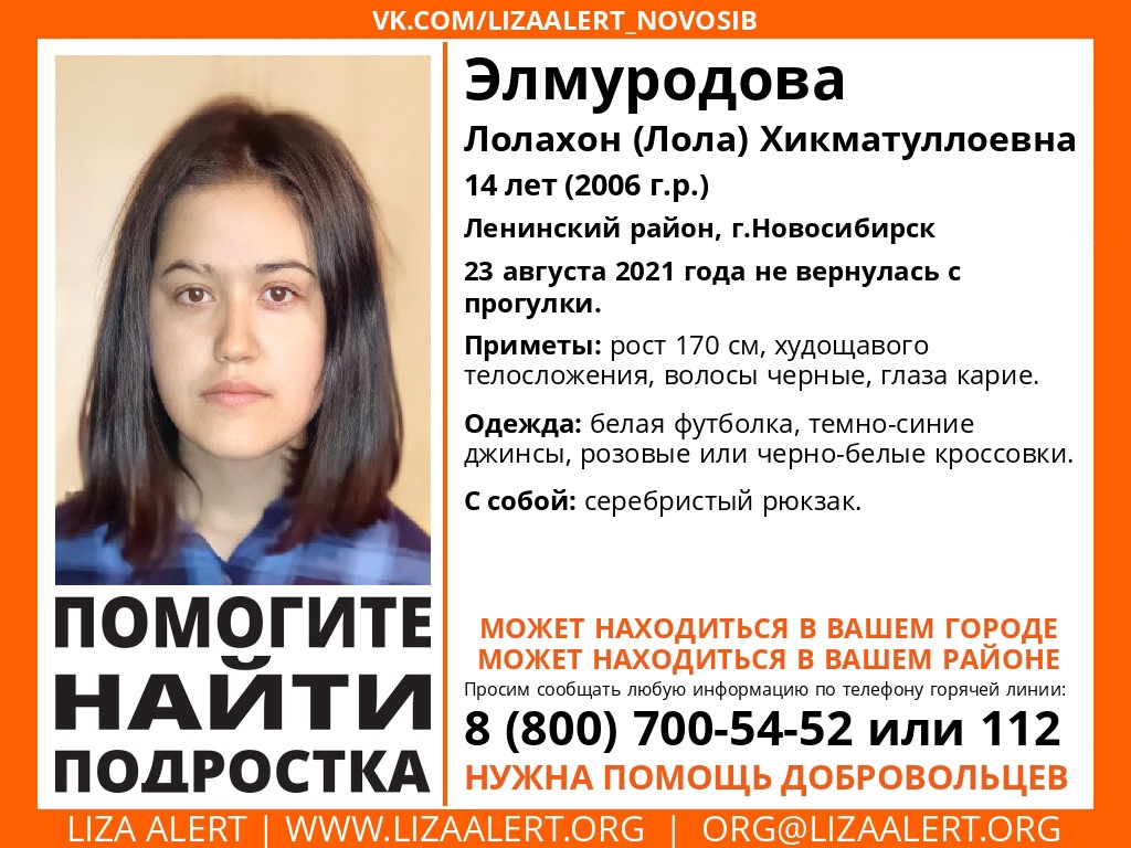 В Омской области разыскивают иногороднюю девочку В Омской области разыскивают иногороднюю девочку