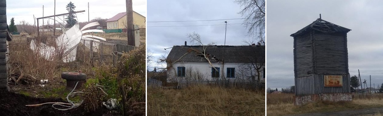 Жители Омской области показали последствия урагана Жители Омской области показали последствия урагана