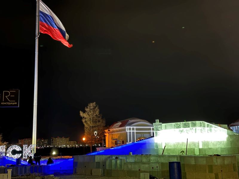 В Омской крепости открыли первые горки В Омской крепости открыли первые горки