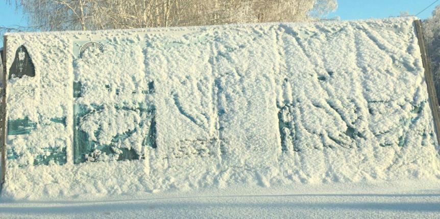 Под Омском на въезде в Серафимо-Вырицкую обитель засняли чудо Под Омском на въезде в Серафимо-Вырицкую обитель засняли чудо