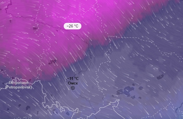 Холодный фронт с морозами до -40 °С накроет половину России: затронет и Омскую область Холодный фронт с морозами до -40 °С накроет половину России: затронет и Омскую область