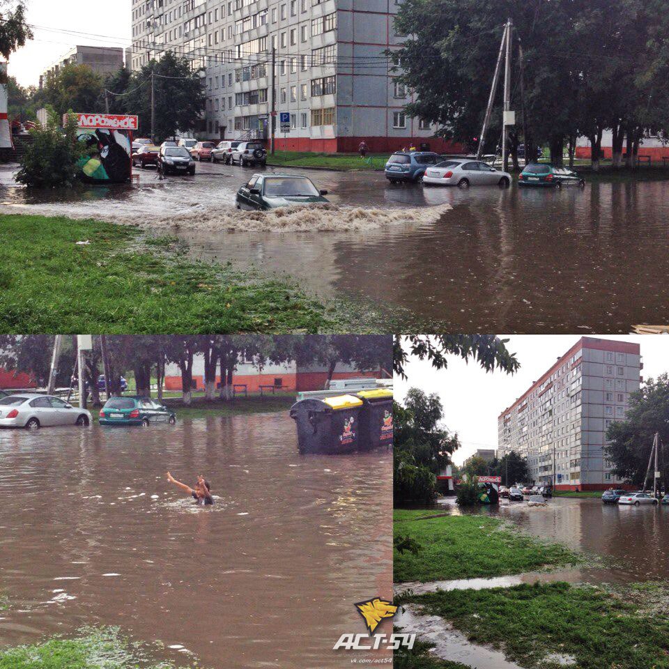 Улицы Новосибирска вновь ушли под воду Улицы Новосибирска вновь ушли под воду