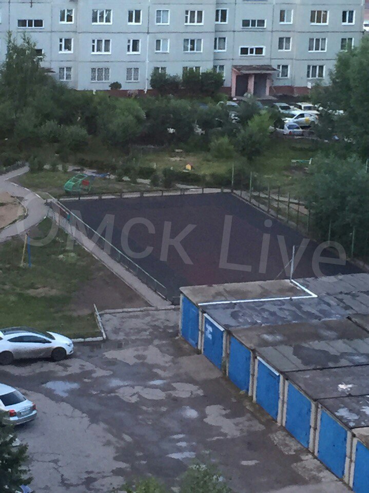 Омичка самовольно уничтожила спортивную площадку в родном дворе Омичка самовольно уничтожила спортивную площадку в родном дворе