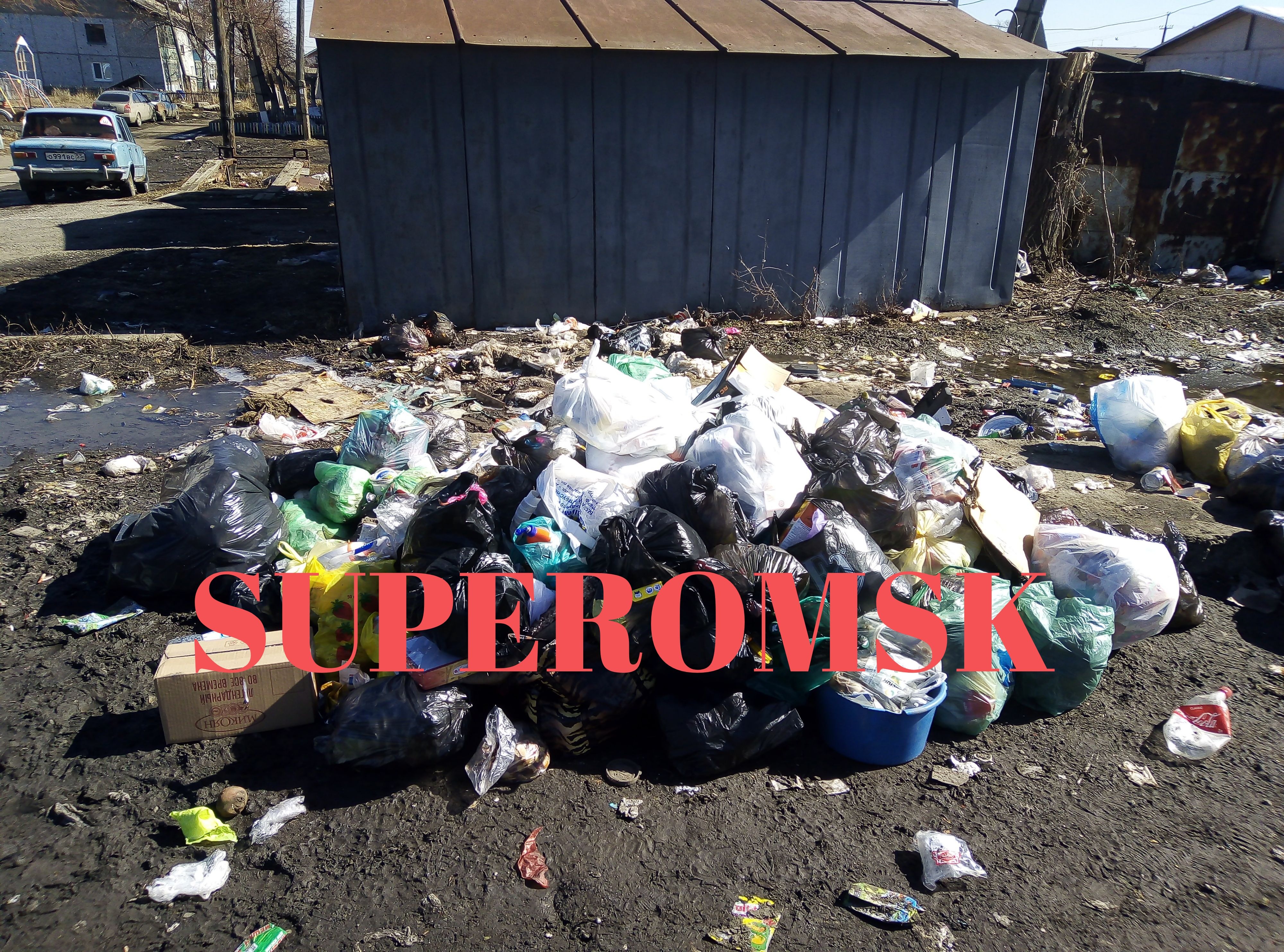 В поселке под Омском исчезли все мусорные контейнеры