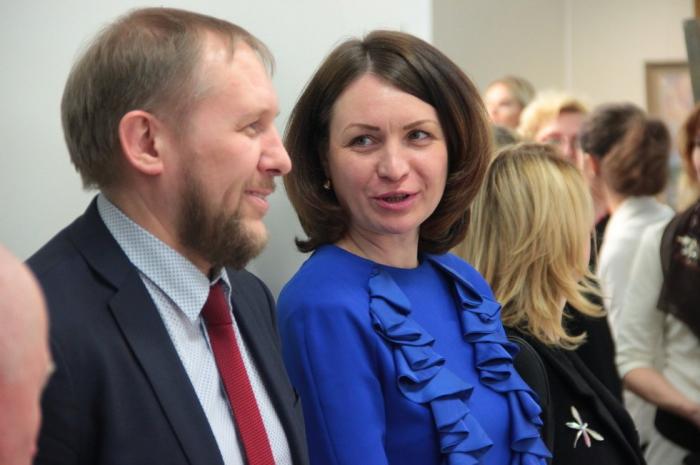 Вице-спикер горсовета Андрей Ткачук и Оксана Фадина Вице-спикер горсовета Андрей Ткачук и Оксана Фадина
