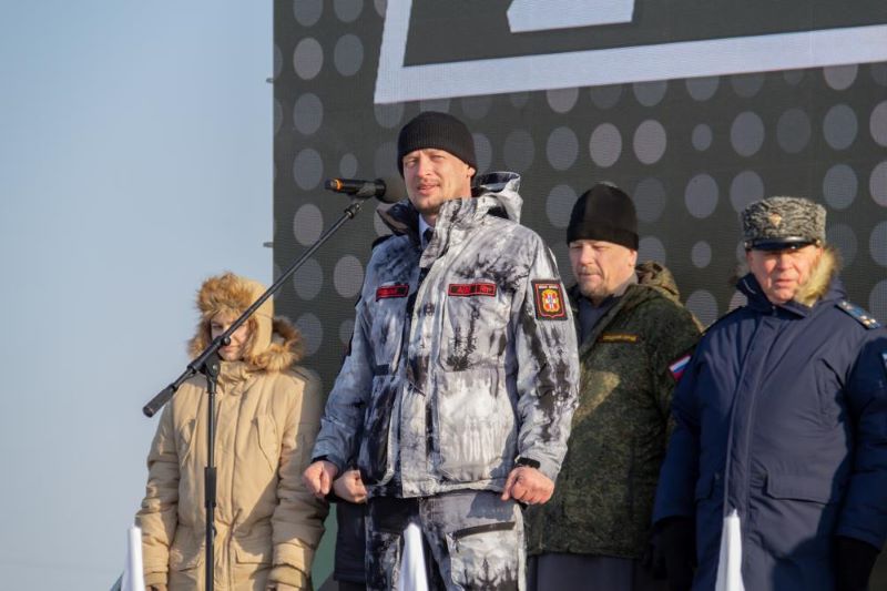 В феврале из Омской области в зону СВО проводили очередную группу мобилизованных В феврале из Омской области в зону СВО проводили очередную группу мобилизованных