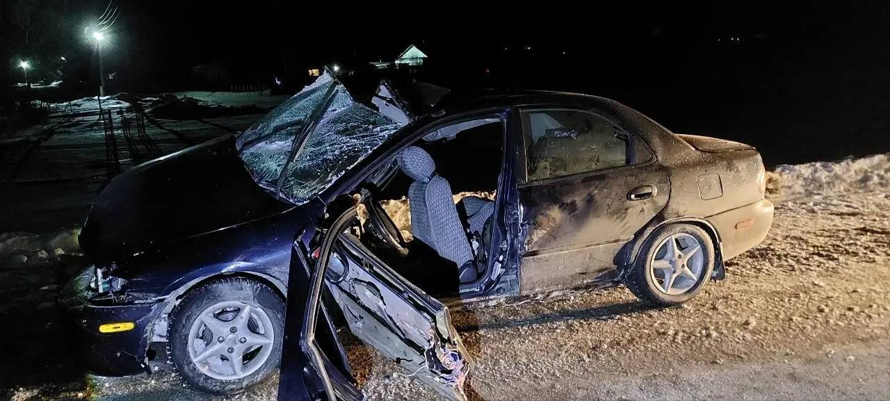 Появились кадры с места жесткого ДТП с пассажирским автобусом под Омском