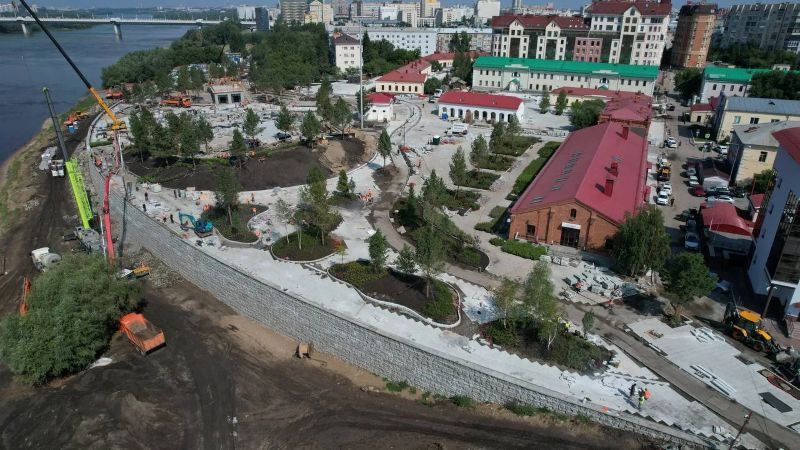 Хоценко показал с неба обновленную набережную в Омске Хоценко показал с неба обновленную набережную в Омске