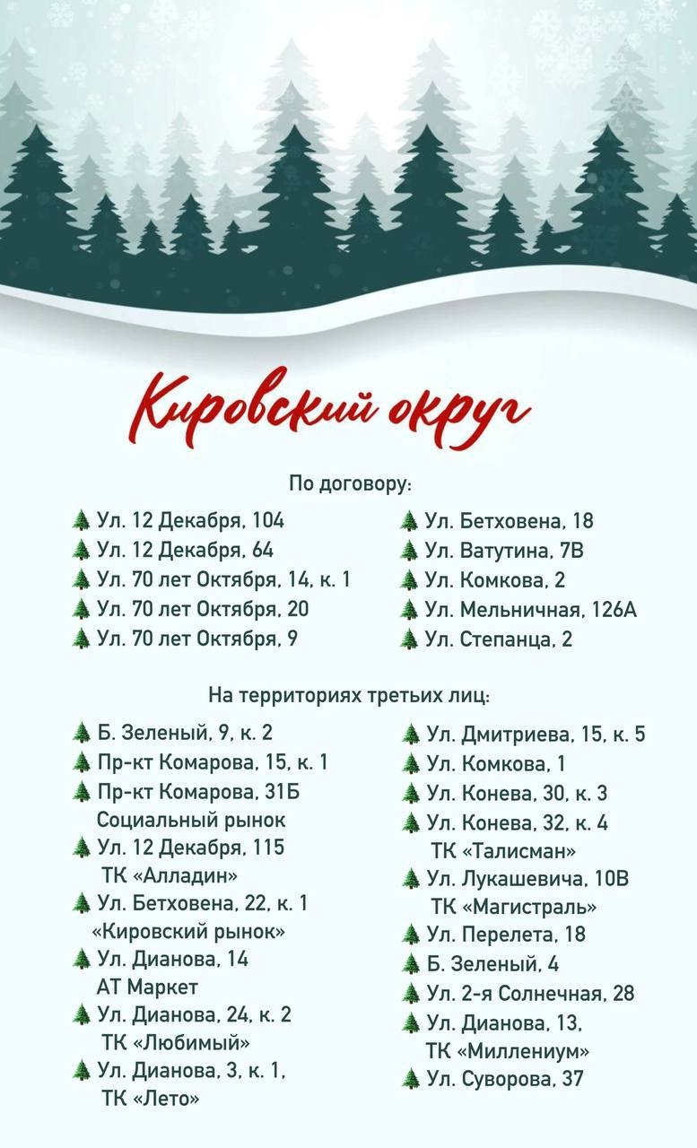 В Омске нарастили количество елочных базаров В Омске нарастили количество елочных базаров