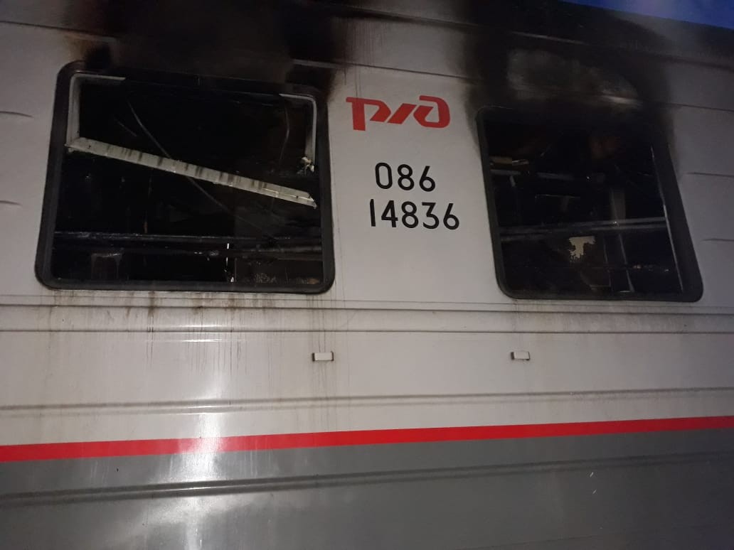 Омский вагон сгорел в Воронежской области Омский вагон сгорел в Воронежской области