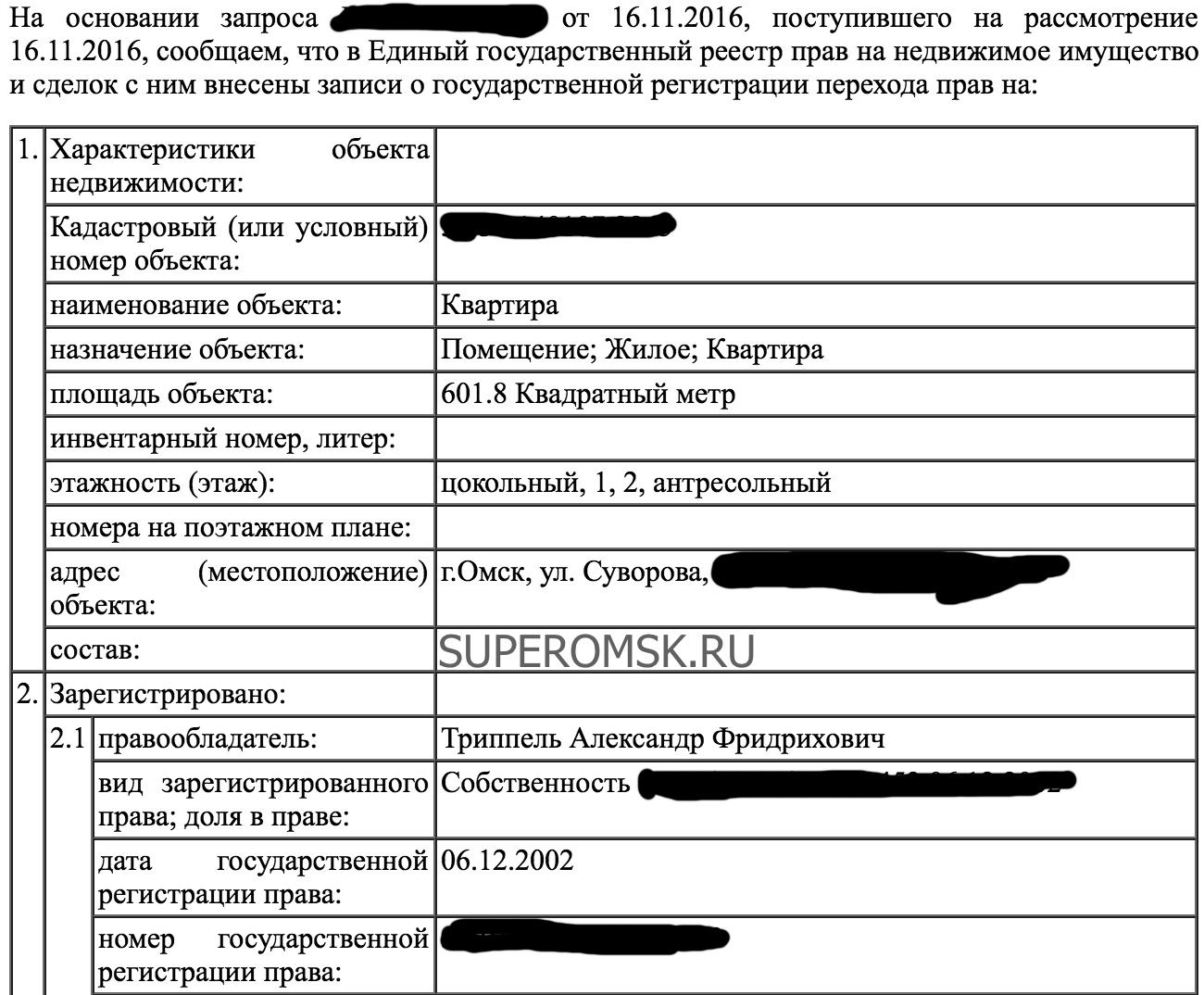 В доме омского экс-министра Триппеля продают таинственный таунхаус за 79 миллионов